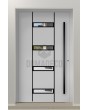 LIM 09E - Einzelne moderne Eingangstür aus Aluminium
