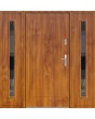 Fargo 27 T - Haustüren Simply Edelstahl mit zwei Seitenteilen