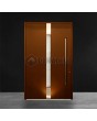 Rote, sichere, moderne Aluminium-Haustür mit Mehrpunktverriegelung