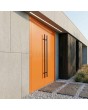 Doppelflügelige Aluminiumtür in Orange