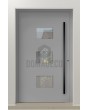 PIVOT C19 – luxuriöse, moderne Aluminium-Drehtür für den Eingangsbereich