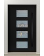 PIVOT C2 – Aluminium-Drehtür mit vier Glasscheiben