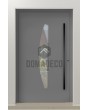 PIVOT C20 – Aluminium-Drehtür mit Glas