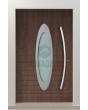 LIM C22 – sichere, moderne Aluminium-Haustüren mit ovalem Glas