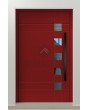 PIVOT C23 – schlanke Aluminium-Drehtür mit fünf Glaselementen