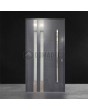anthrazit moderne Aluminium-Eingangstür