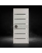 Weiße moderne Aluminium-Haustür