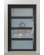 PIVOT C9 - verglaste Aluminium-Drehtür