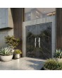 LIM Calacatta double - Doppeltür aus Aluminium mit gesintertem Quarz Calacatta Black
