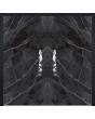 LIM Calacatta double - Doppeltür aus Aluminium mit gesintertem Quarz Calacatta Black