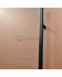  LIM Kupfer doppelt – Aluminium-Doppeltür mit Kupferstruktur aus gefrästem Metall