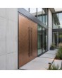 Doppeltür aus Aluminium im Corten-Look