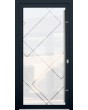 LIM Glass S15 - hochwertige mattierte Haustür mit transparentem Dekor