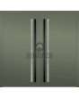 LIM Flet A double - Aluminium-Haustür mit Doppelscharnier und vertikalem Glas
