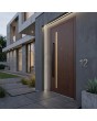 Haustür aus Mahagoni und Aluminium in wunderschönem, modernem Design