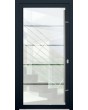 LIM Glass S4 - mattierte Vordertür mit vier transparenten Streifen