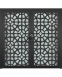 LIM G2 double – Doppelte Aluminiumtür mit Glas und Zierblende