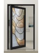 PIVOT SG3 – Individuell anpassbare Außenschwenktür aus Aluminium mit Buntglas