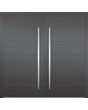 LIM Integra double - Doppeltür aus massivem Aluminium mit Sprossen