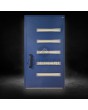  blaue Aluminium-Drehflügeltür aus Aluminium