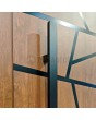 PIVOT W360 – moderne Aluminium-Drehtür mit Streifen