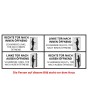 LIM Glass S6 - Aluminium-Einzelsandtür mit transparentem Dekor