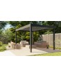 Freistehende bioklimatische, wasserdichte Pergola aus Aluminium mit ausfahrbarem Dach