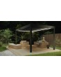 Freistehende bioklimatische, wasserdichte Pergola aus Aluminium mit ausfahrbarem Dach