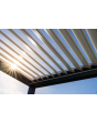 Freistehende bioklimatische, wasserdichte Pergola aus Aluminium mit ausfahrbarem Dach