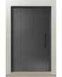 PIVOT V62 - Aluminium-Drehflügeltür mit vertikaler Fräsung