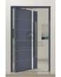 PIVOT 41 – Aluminium-Drehtür mit Leiste