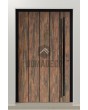 LIM WOODLINE 2 – Eingangstür mit Tambora-Hochdrucklaminat in Holzoptik