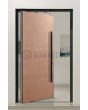 PIVOT Copper – Aluminium-Drehtür mit Kupferbeschichtung