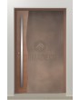 PIVOT M25 - Drehtür aus Aluminium mit Flüssigmetall aus Kupfer und Bronze