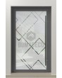 LIM Glass S15 - hochwertige mattierte Haustür mit transparentem Dekor