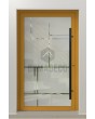 LIM Glass S - mattierte Haustür mit transparentem Motiv