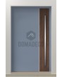 PIVOT V22 – Aluminium-Drehtür mit Holzdekor