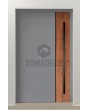 PIVOT V22 – Aluminium-Drehtür mit Holzdekor