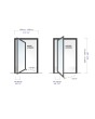 PIVOT G2 - Glas-Aluminium-Drehtür mit Dekorplatte