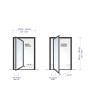 PIVOT WOODLINE 1 - Aluminium-Drehtür mit Walnuss-Hochdrucklaminat