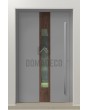 PIVOT V08 – Aluminium-Haustür mit Holzdekor