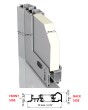 LIM G1 double – Doppelte Aluminiumtür mit Glas und Zierblende