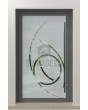 LIM Glass S - mattierte Haustür mit transparentem Motiv