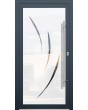 LIM Glass S19 - hochwertige mattierte Haustür mit transparentem Dekor