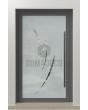 LIM Glass S19 - hochwertige mattierte Haustür mit transparentem Dekor