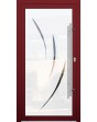 LIM Glass S19 - hochwertige mattierte Haustür mit transparentem Dekor
