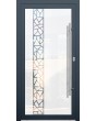 LIM Glass S21 - hochwertige mattierte Haustür mit transparentem Dekor