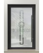 LIM Glass S9 - Origin mattierte Haustür mit transparentem Dekor
