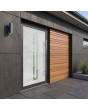 Veredeln Sie Ihren Wohnraum mit der LIM Glass S9 Origin-Fronttür mit mattierter Oberfläche und elegantem, transparentem Dekor.