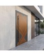 LIM V10 – Aluminium-Haustür mit Holzdekor